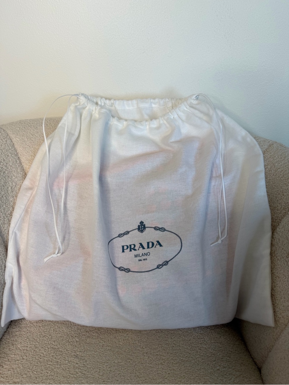 Prada Large Raffia Crochet Tote Bag Orange Brown Shopping Bag NWT - Picture 4 of 14